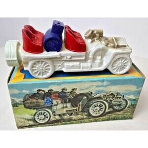 Vintage Avon Thomas Flyer 1908 Wild Country After Shave Bottle With Box SEE PICS